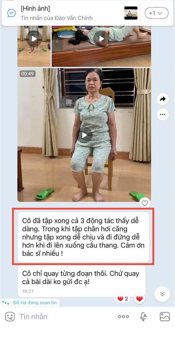Phản hồi của học viên trong nhóm tập